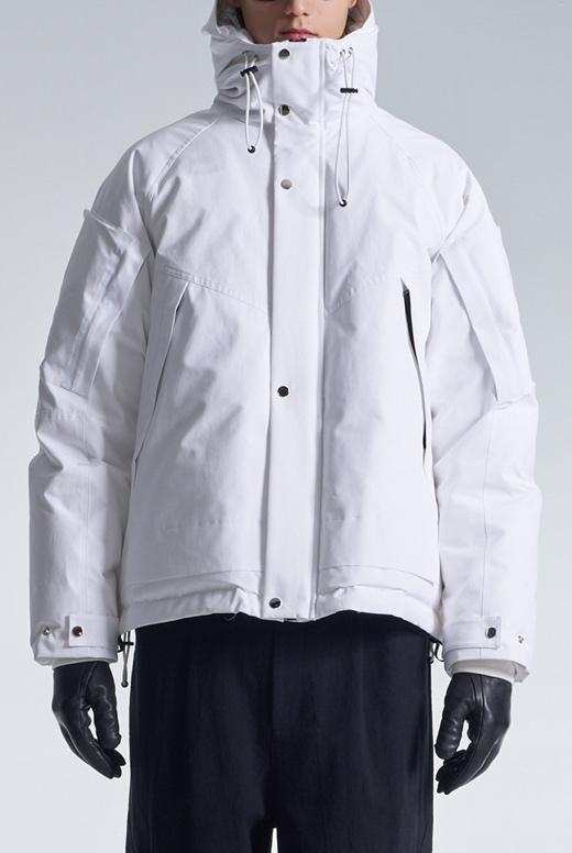 Down Jacket With 3D Pocket On Sleeve