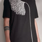 Tee With Botanical Silhouette Print Harrison Wong