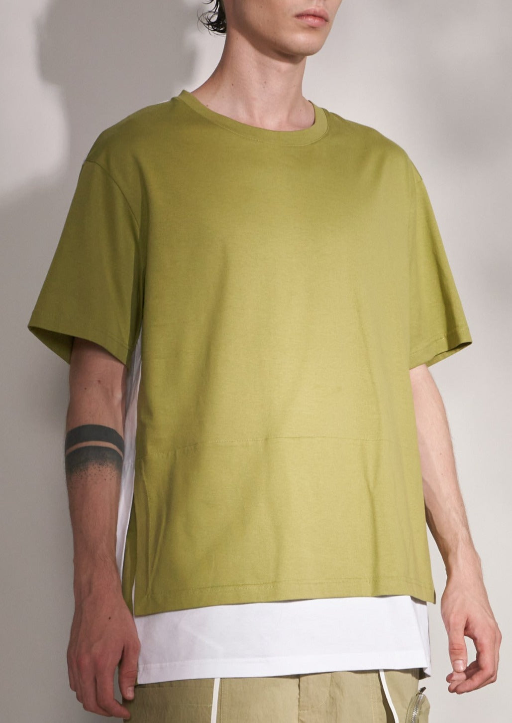 Fake Layer Tee With Color Contrast Harrison Wong