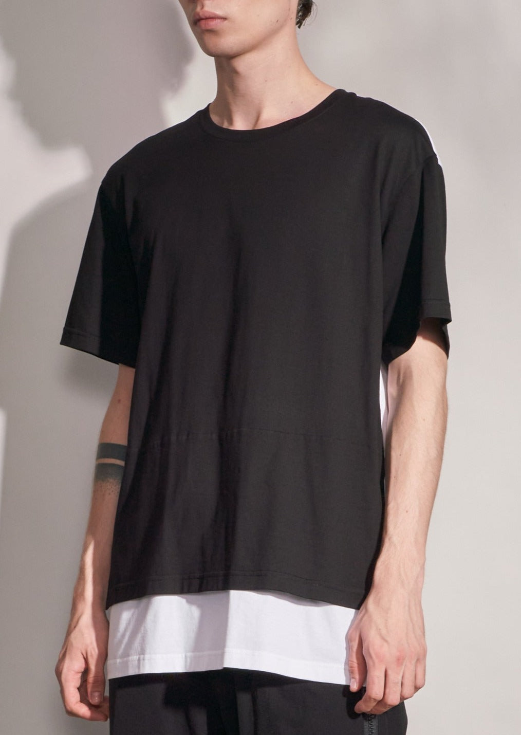 Fake Layer Tee With Color Contrast Harrison Wong