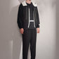 Fabric Blocking Zipper Jacket With Hood Harrison Wong