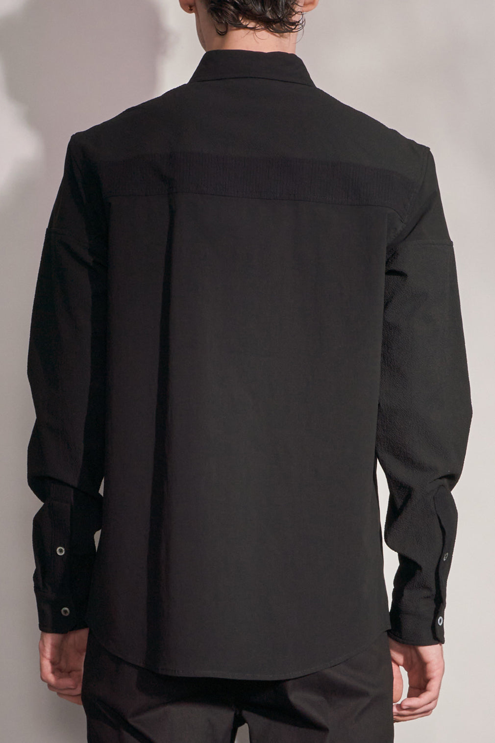 Shirt With Fabric Blocking Harrison Wong