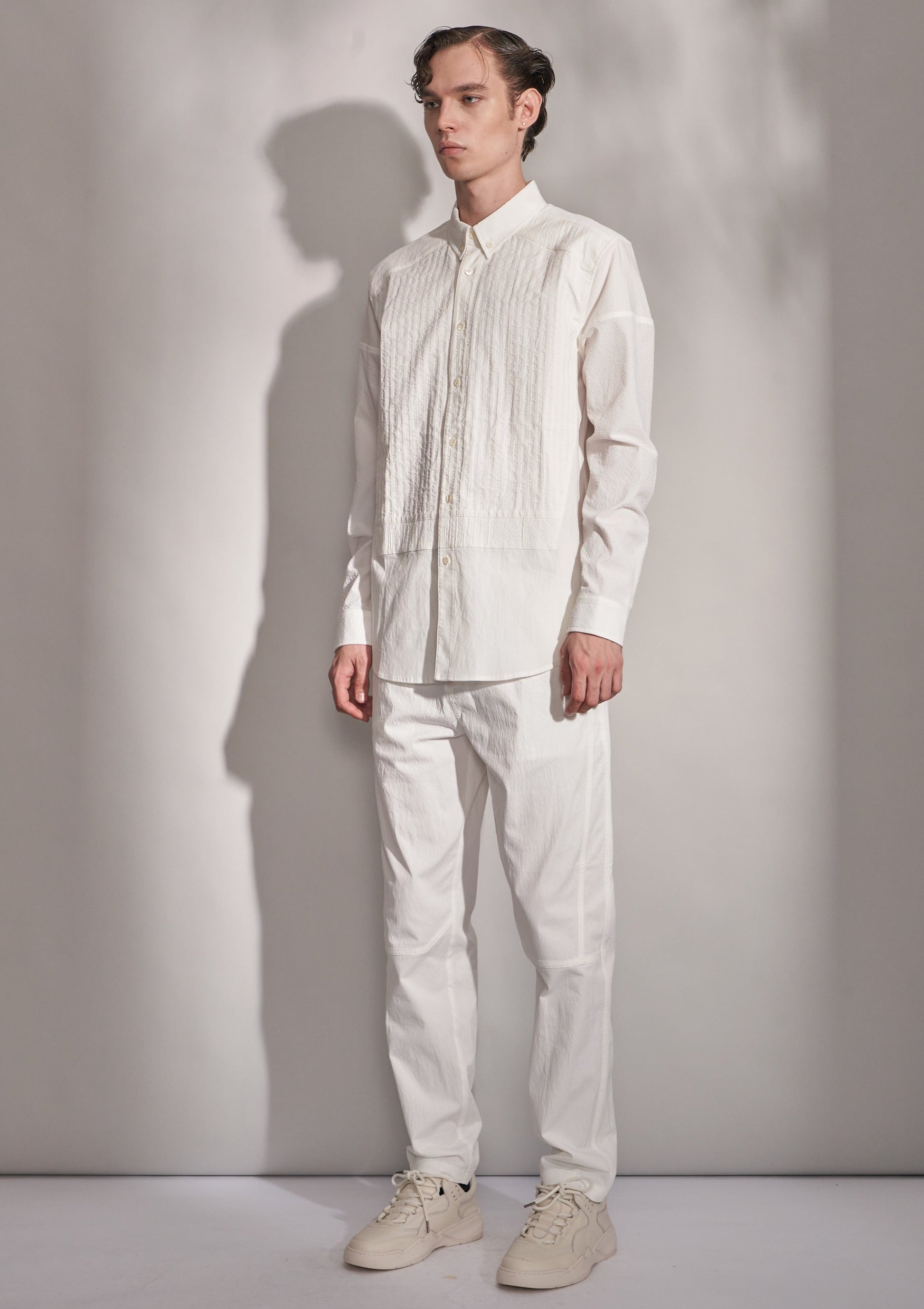 Shirt With Fabric Blocking Harrison Wong