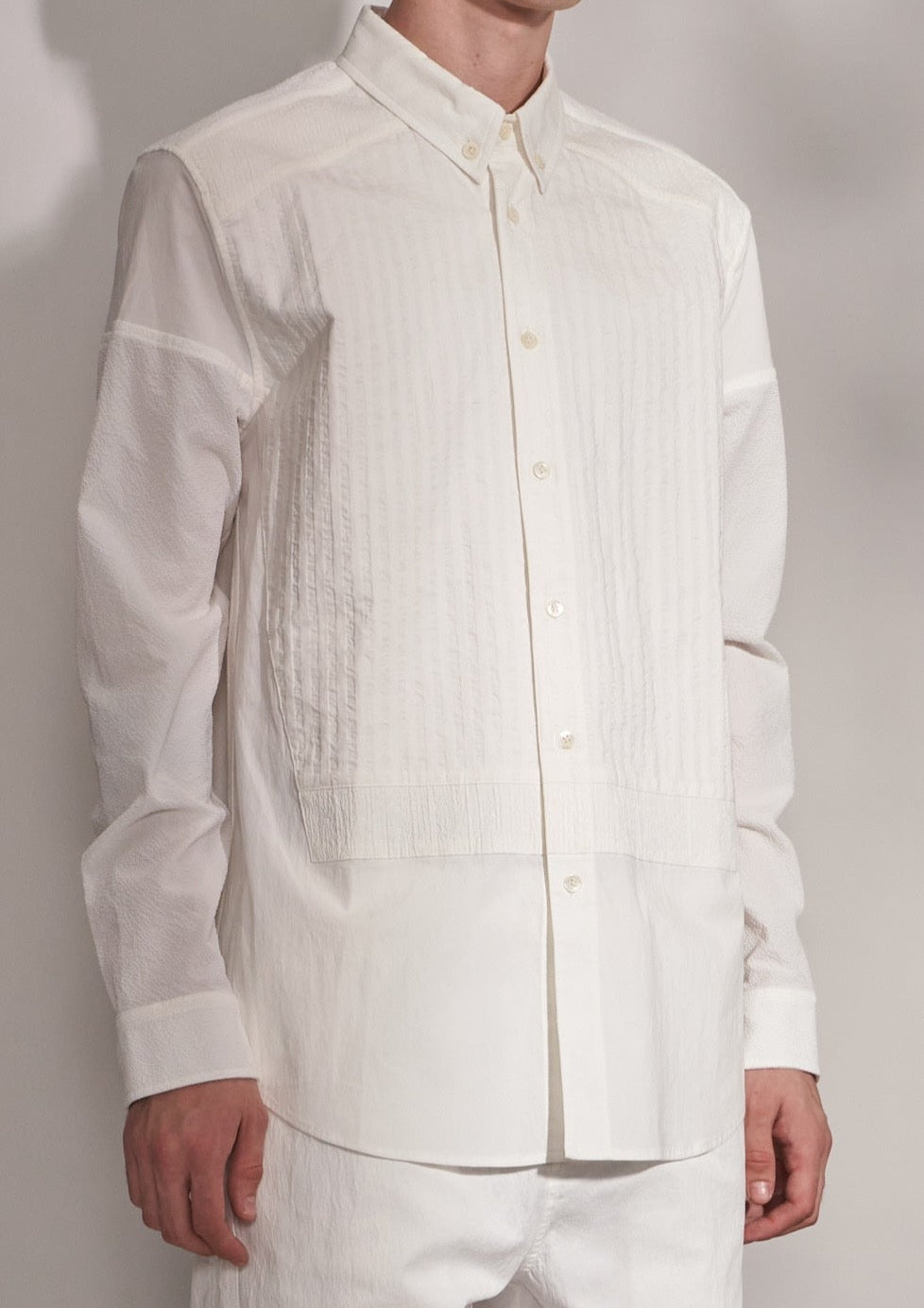 Shirt With Fabric Blocking Harrison Wong