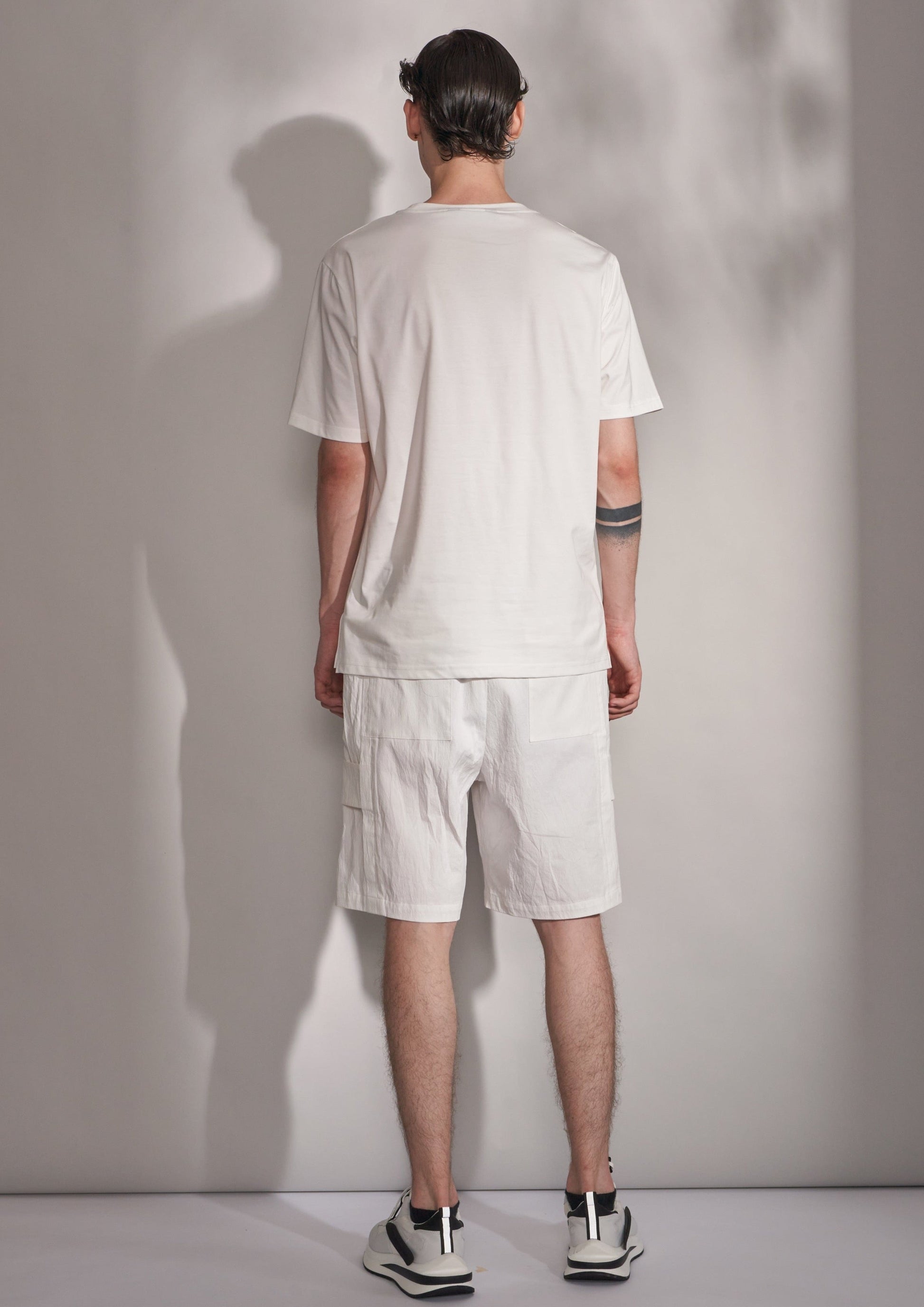 Tee With Botanical Silhouette Print Harrison Wong
