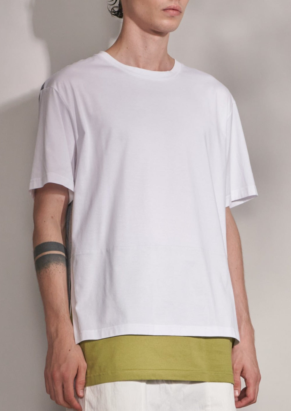 Fake Layer Tee With Color Contrast Harrison Wong