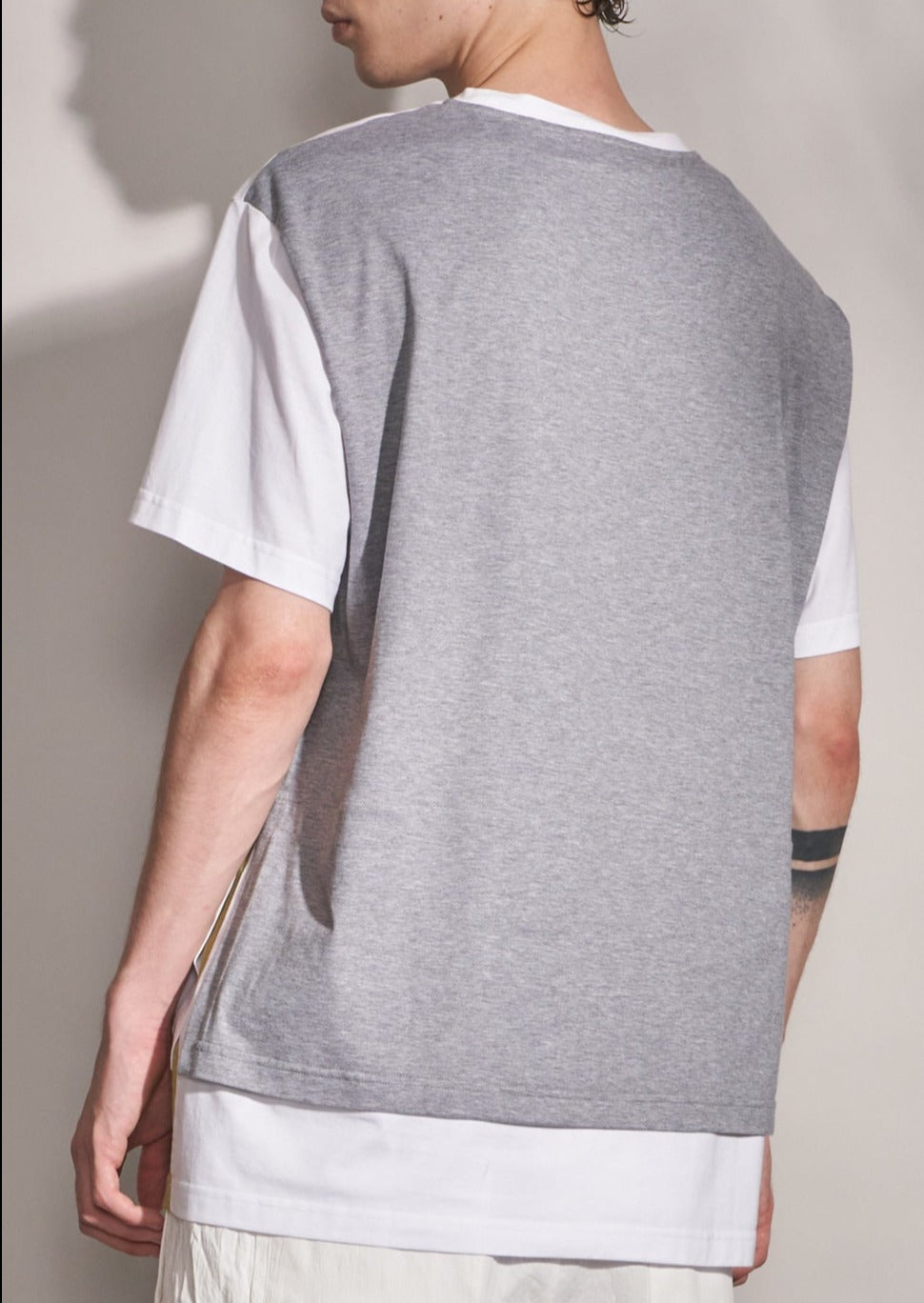 Fake Layer Tee With Color Contrast – HARRISON WONG