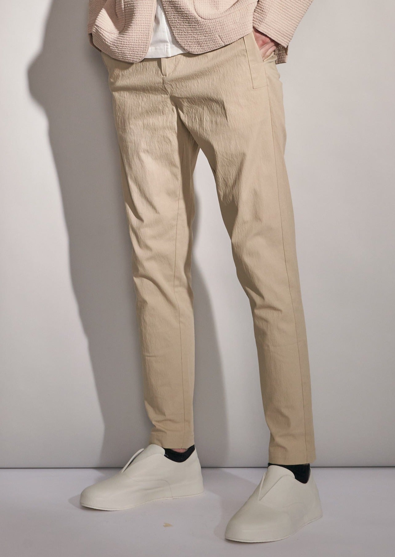 Fitted Cotton Pants Harrison Wong