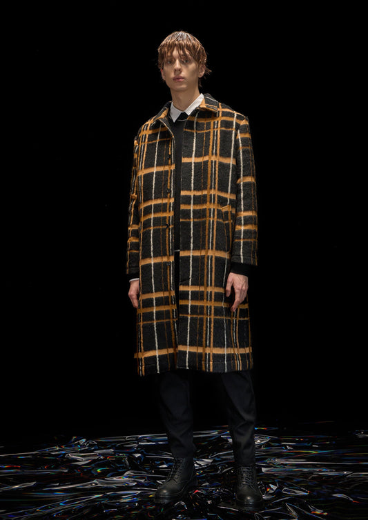 Harrison Wong Wool Checked Coat