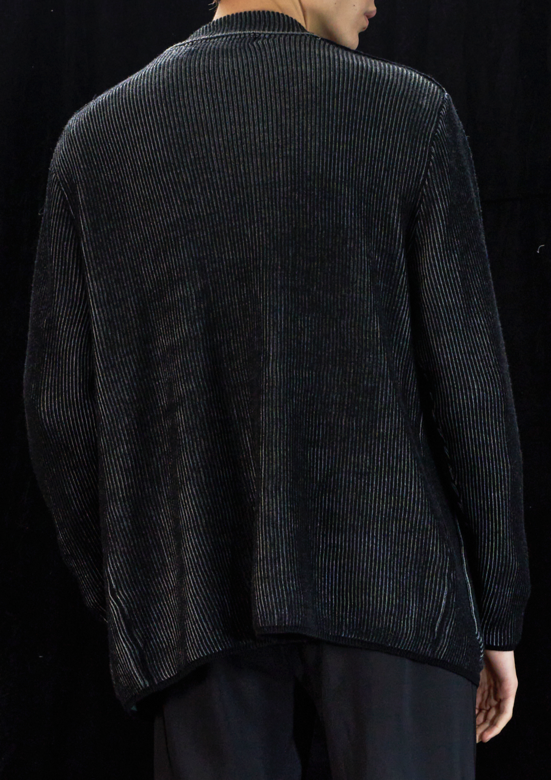 Harrison Wong Wool Knit Blazer Cardigan