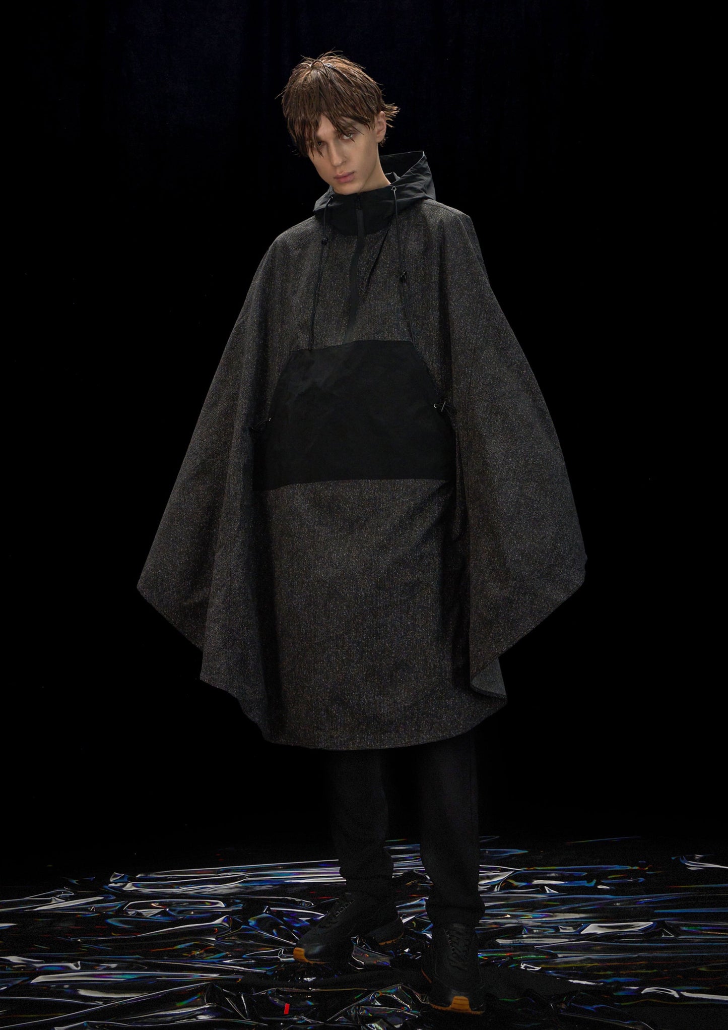 Pattern Cape With Hood