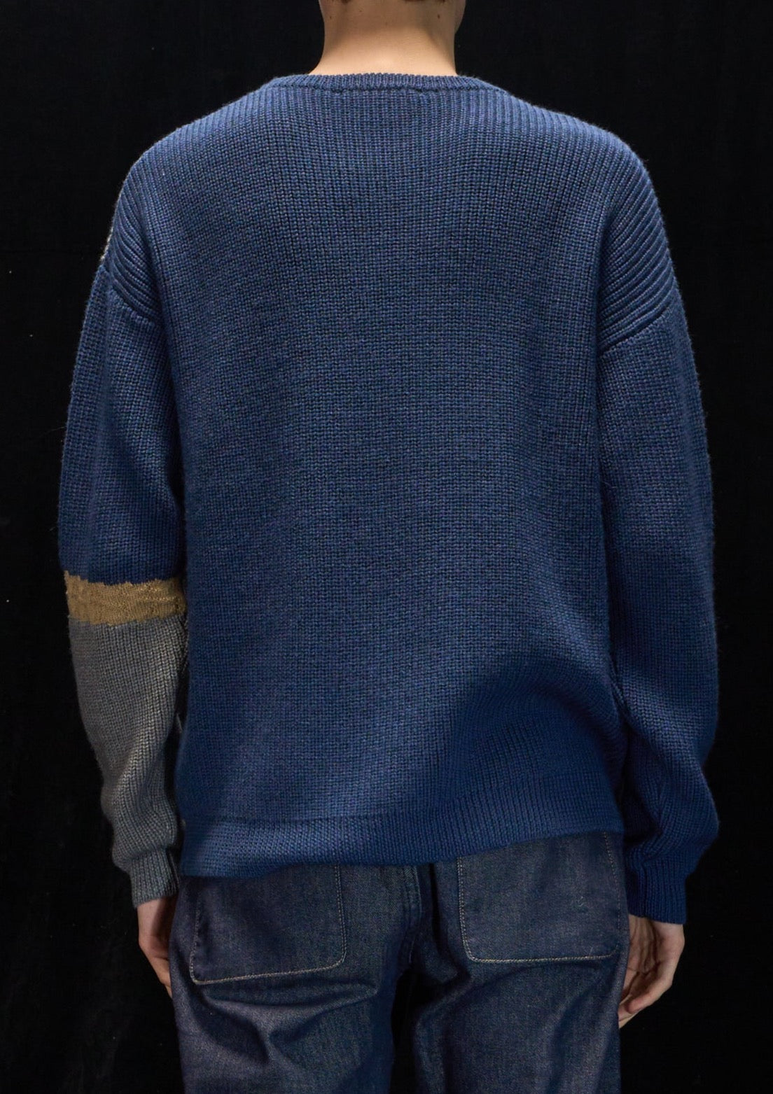 Harrison Wong Pattern And Color Block Wool Sweater