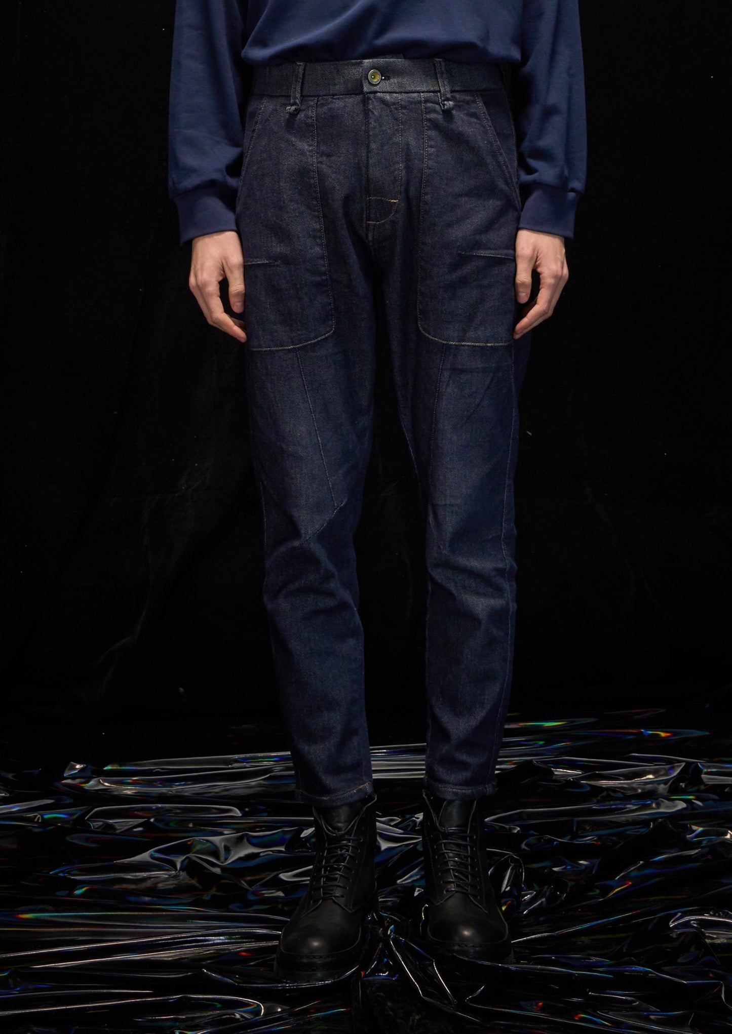 Harrison Wong Yarn Dye Denim Pants