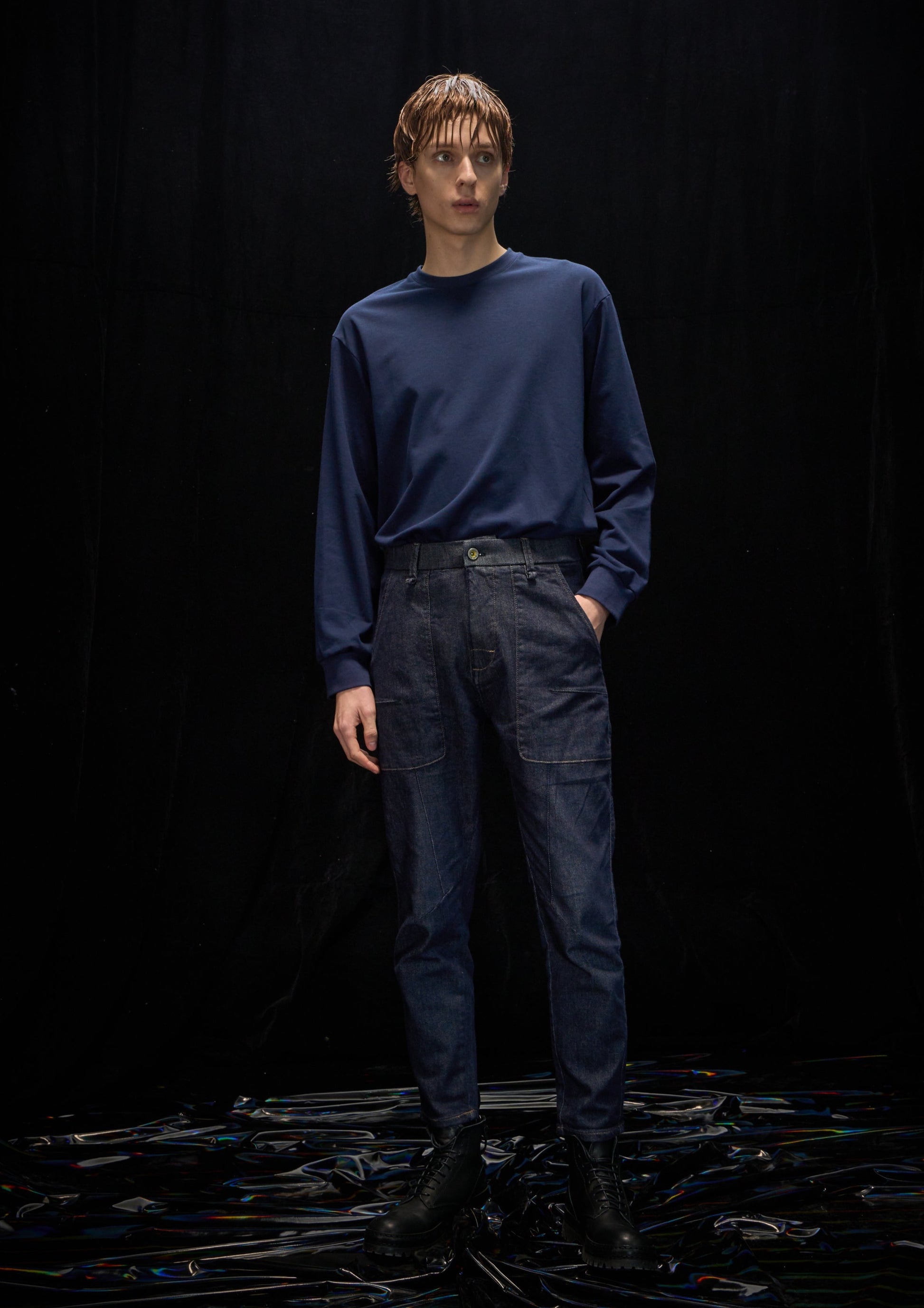 Harrison Wong Yarn Dye Denim Pants