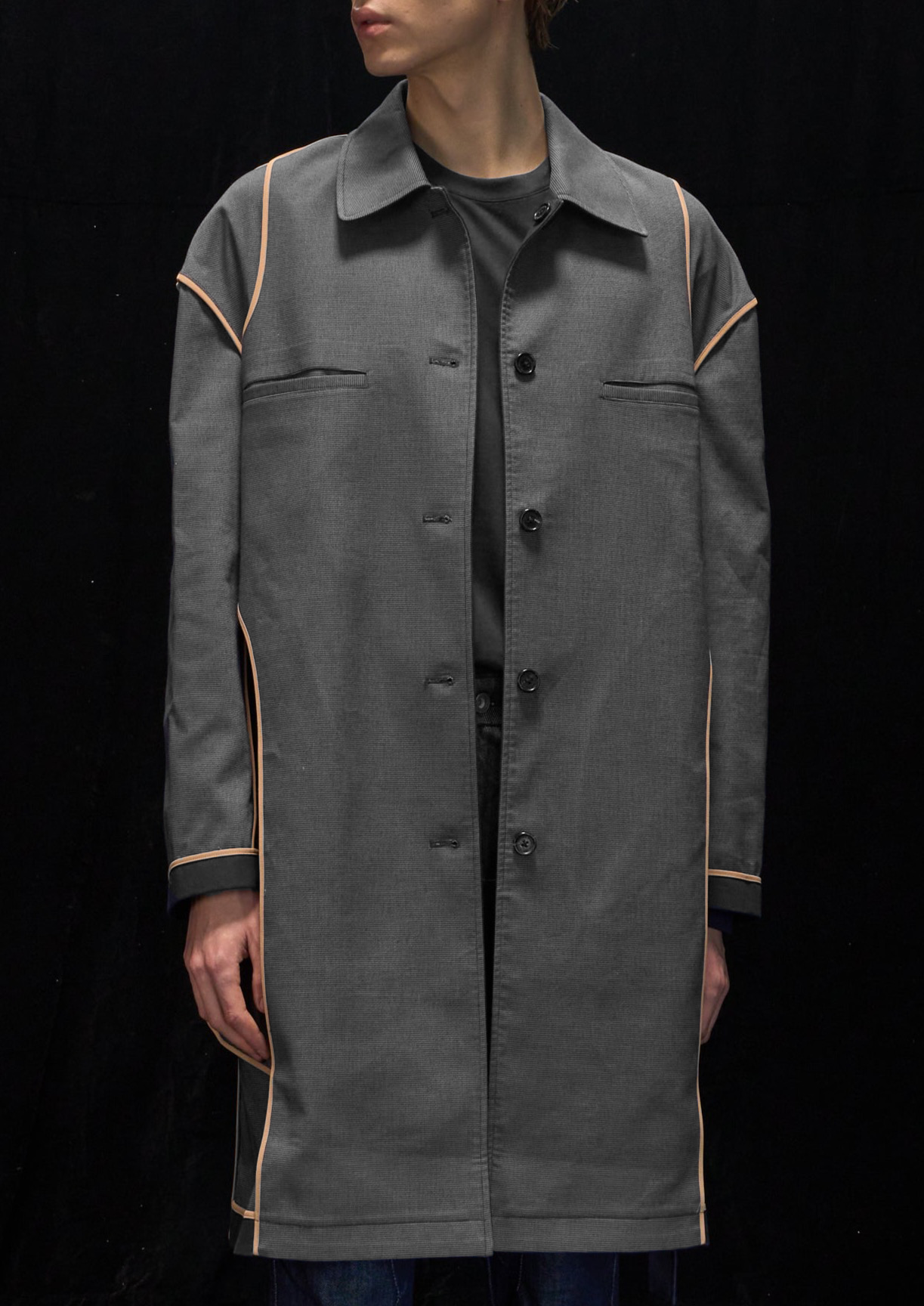 Harrison Wong Reversible Checked Trench Coat