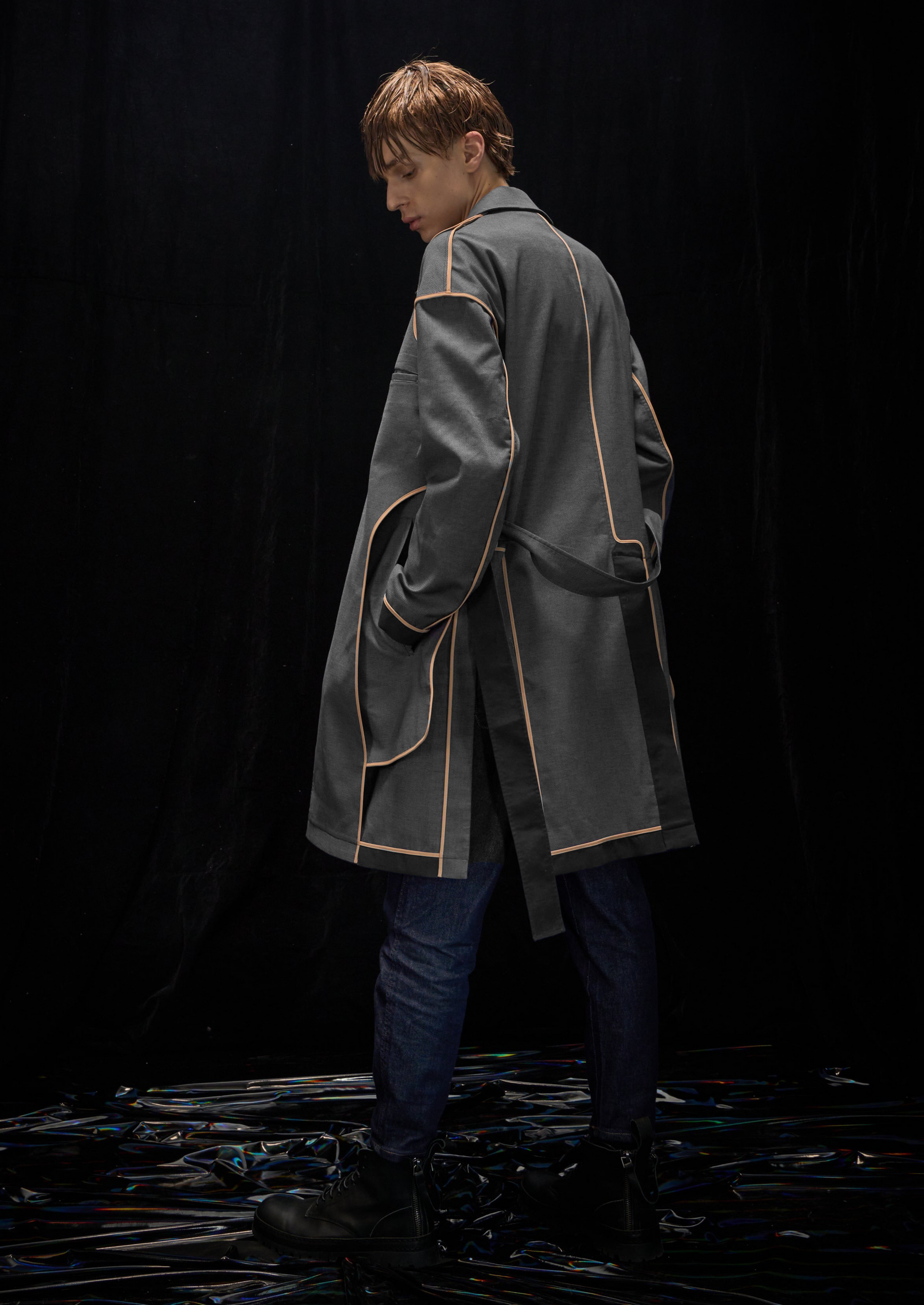 Harrison Wong Reversible Checked Trench Coat