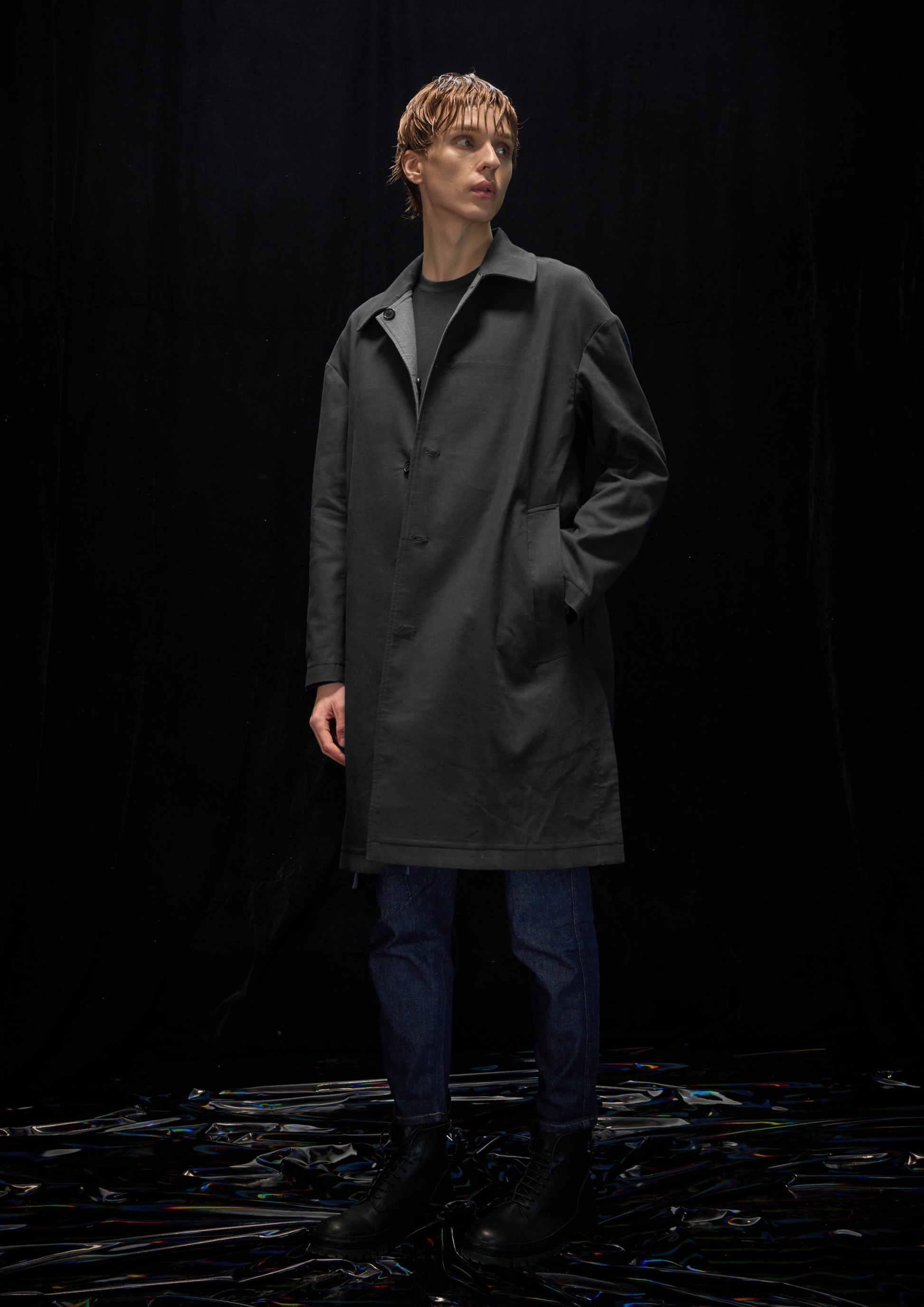 Harrison Wong Reversible Checked Trench Coat