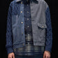 Harrison Wong Deconstructed Knit and Denim Jacket