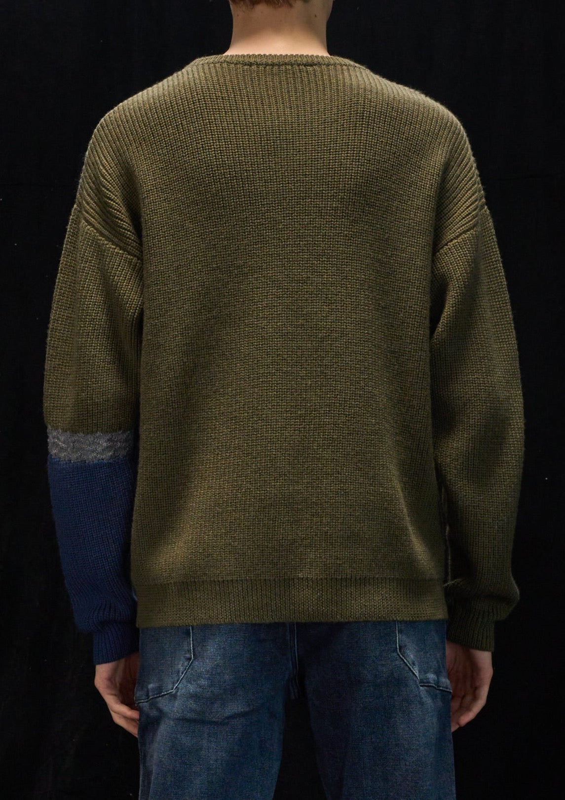 Harrison Wong Pattern And Color Block Wool Sweater