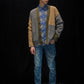 Harrison Wong Pattern And Color Block Wool Cardigan