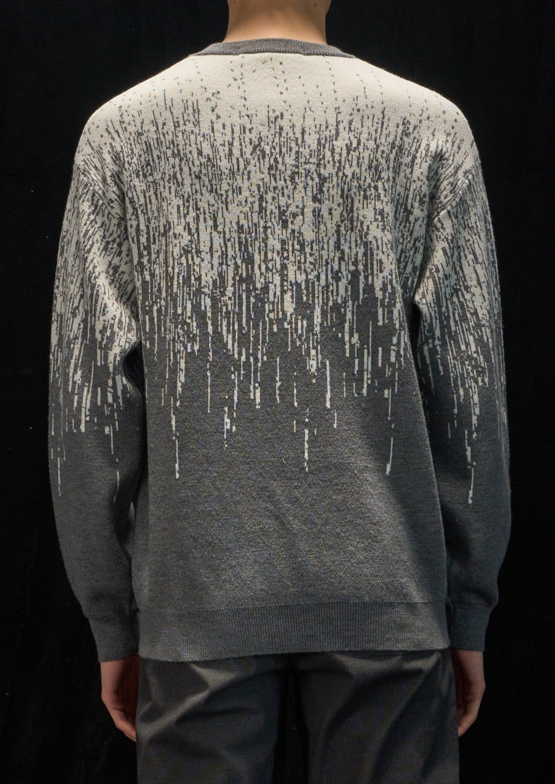 Harrison Wong Rain Pattern Wool Sweater