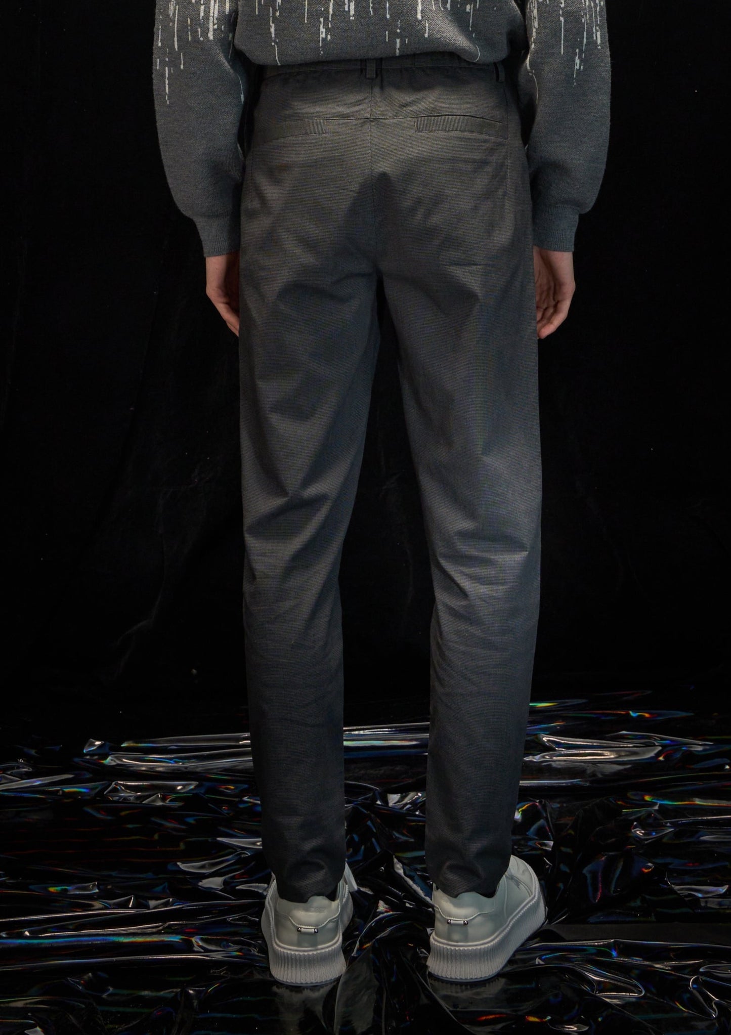 Harrison Wong Checked Slim Fit Pants