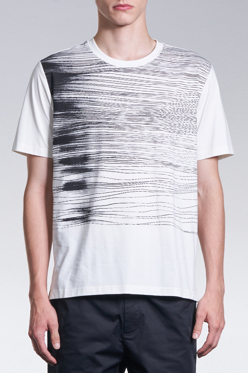 Tee With Shadow Pen Drawing