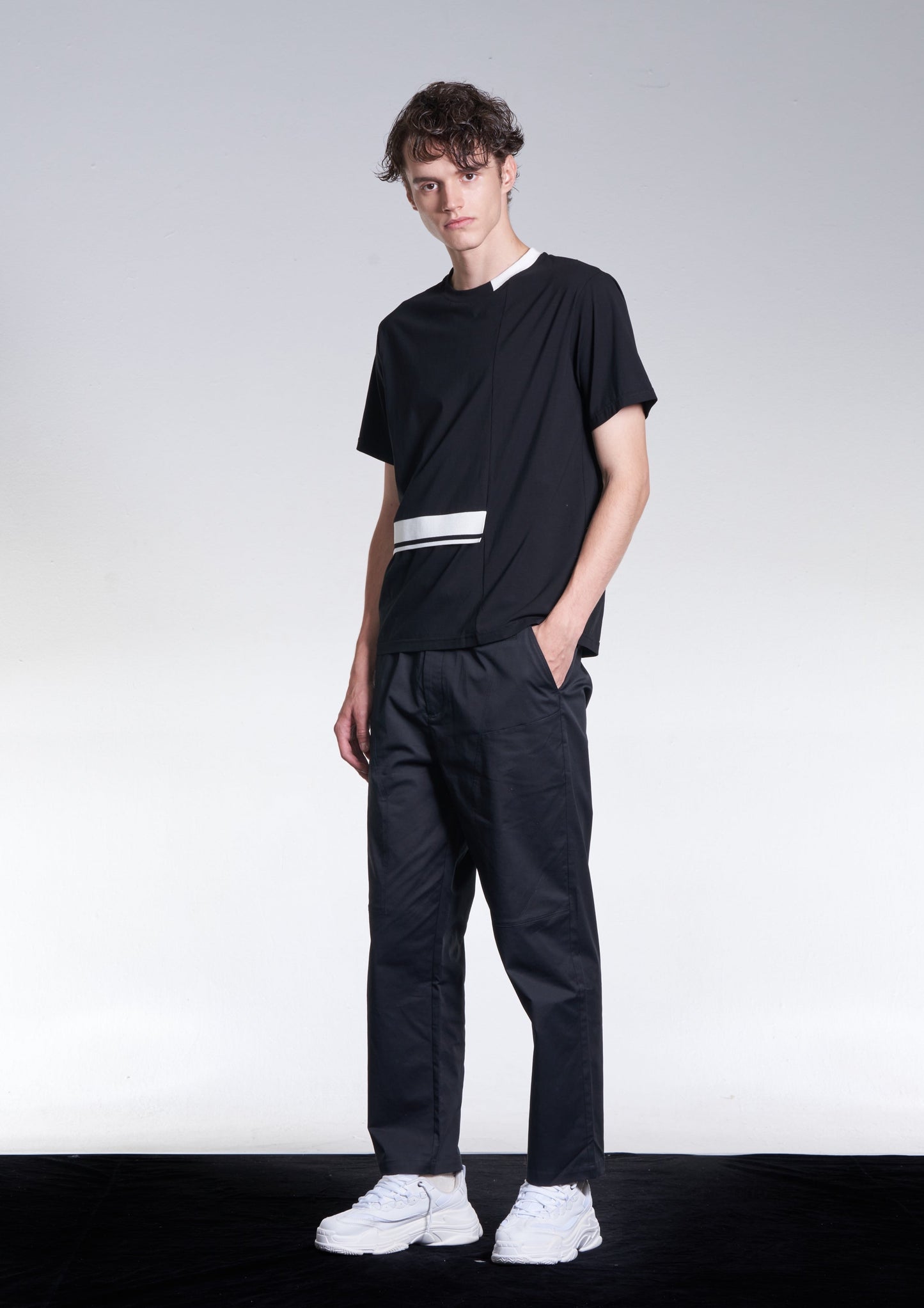 Cotton Easy Fit Pants With Drawstring