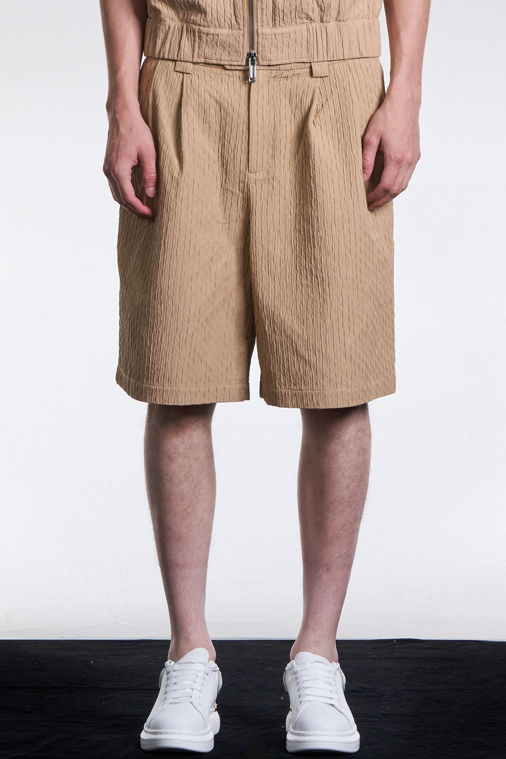 Rayon Cotton Textured A Line Shorts