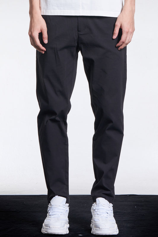 Creped Cotton Fitted Pants