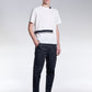 Tee With Contrast Color Rib